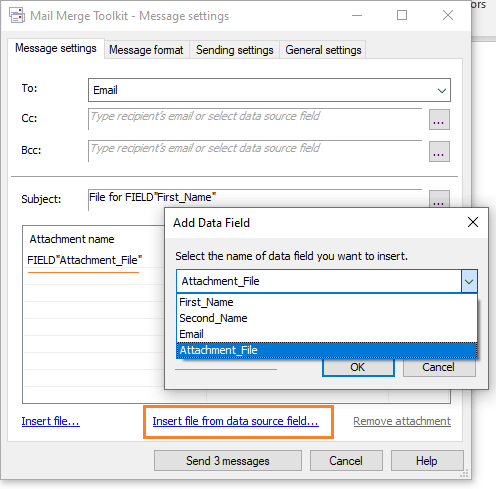 office 365 email mail merge fields outlook
