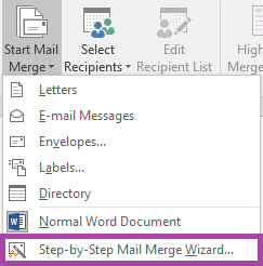 simple instructions for mail merge form letter in word for mac