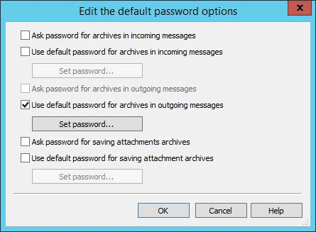 Set password for Outlook message