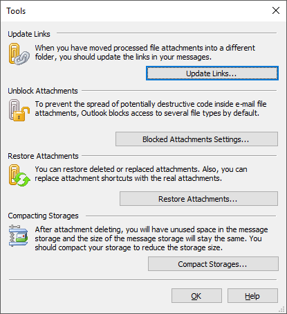 Attachments Processor for Outlook software