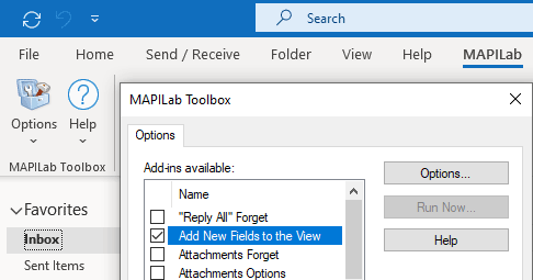 Enable add-in in Outlook